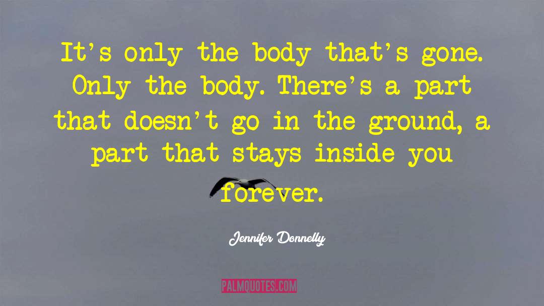 Jennifer Donnelly Quotes: It's only the body that's