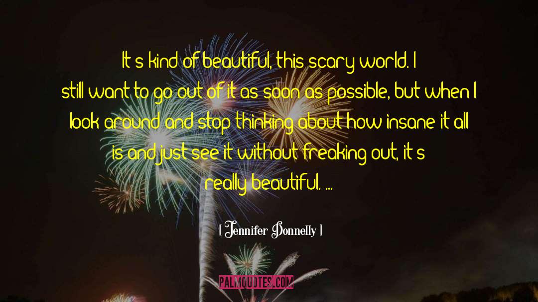 Jennifer Donnelly Quotes: It's kind of beautiful, this