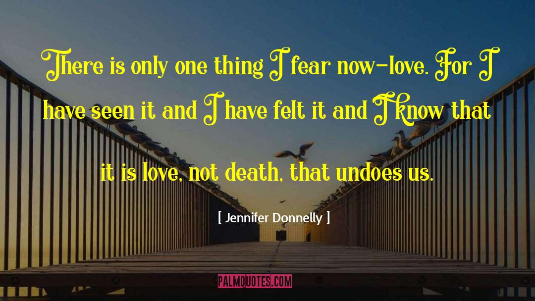 Jennifer Donnelly Quotes: There is only one thing