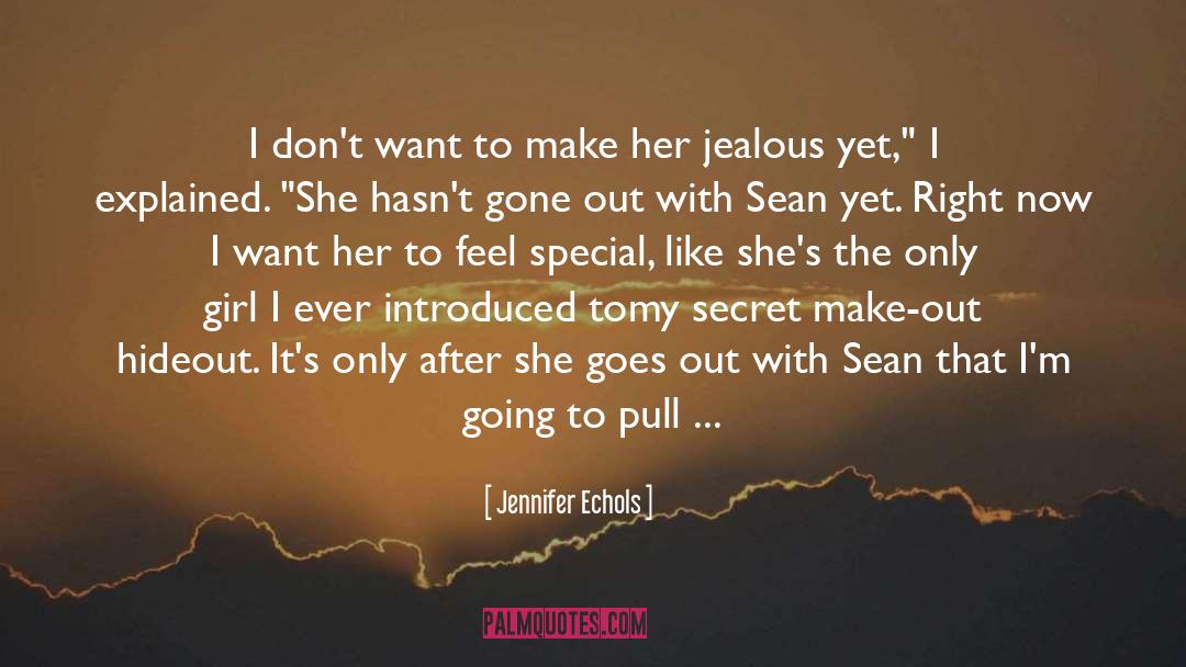 Jennifer Echols Quotes: I don't want to make