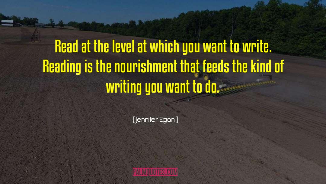 Jennifer Egan Quotes: Read at the level at