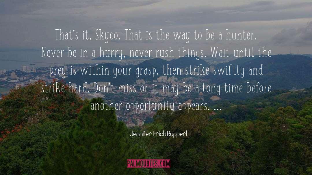 Jennifer Frick-Ruppert Quotes: That's it, Skyco. That is