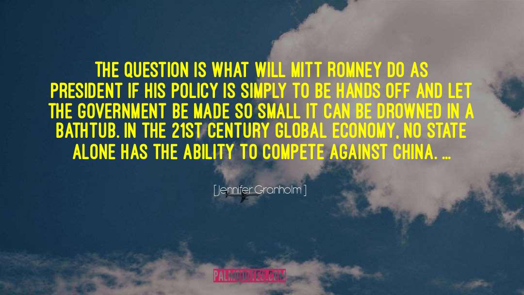 Jennifer Granholm Quotes: The question is what will