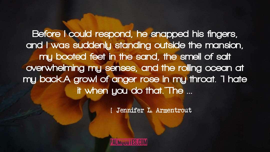 Jennifer L. Armentrout Quotes: Before I could respond, he