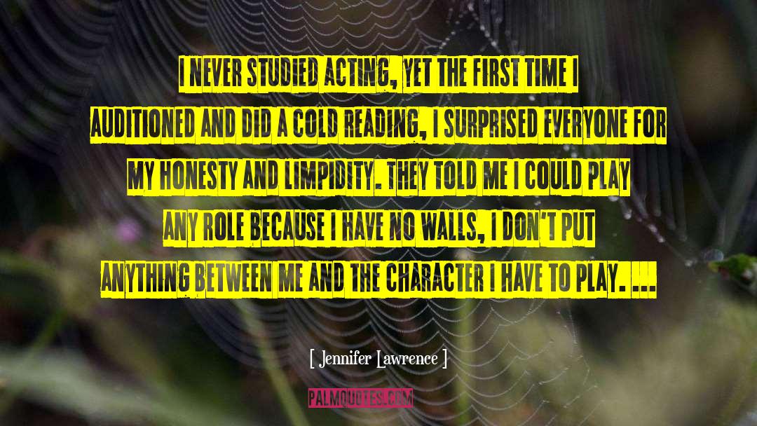 Jennifer Lawrence Quotes: I never studied acting, yet