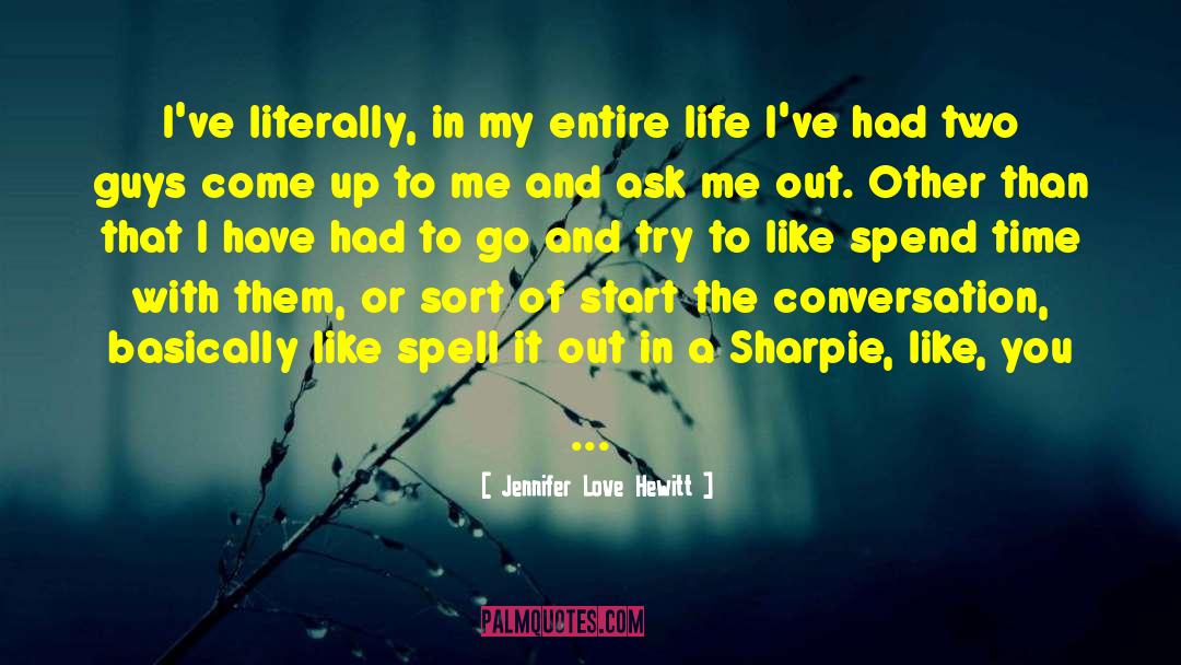 Jennifer Love Hewitt Quotes: I've literally, in my entire