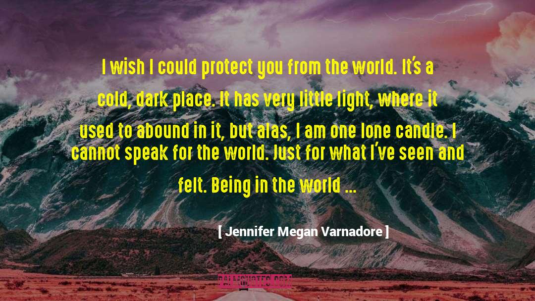 Jennifer Megan Varnadore Quotes: I wish I could protect