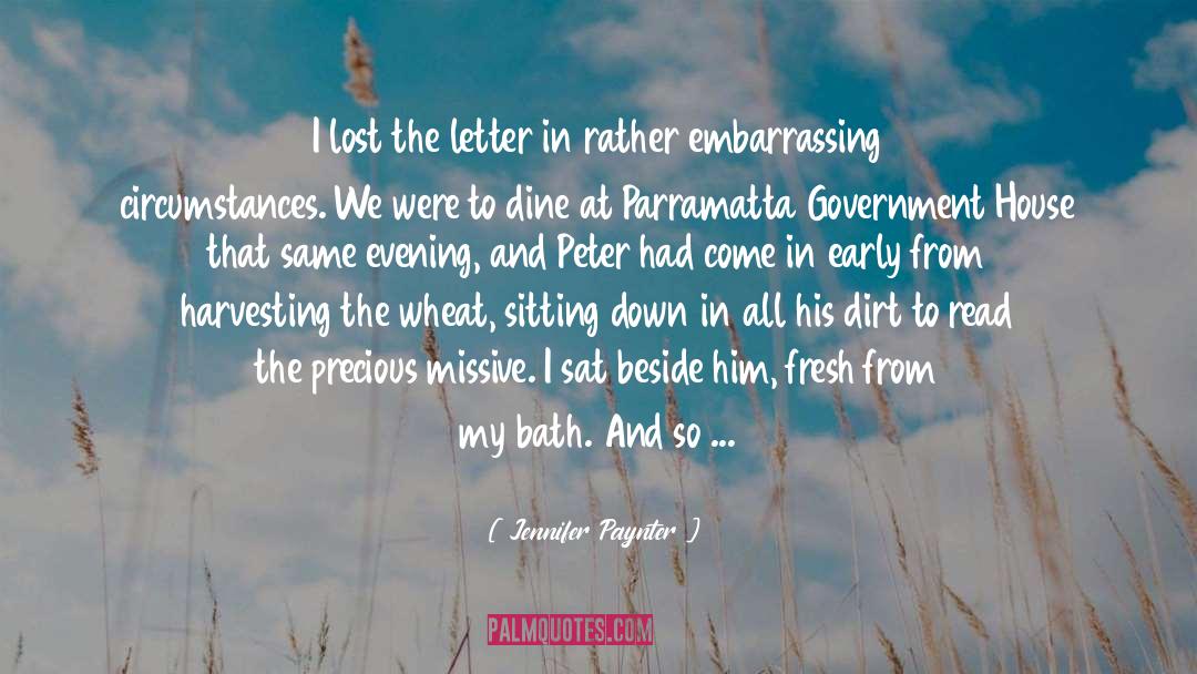 Jennifer Paynter Quotes: I lost the letter in