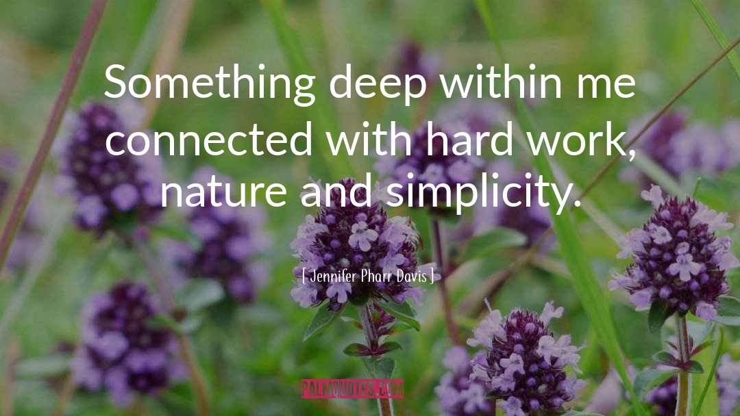 Jennifer Pharr Davis Quotes: Something deep within me connected