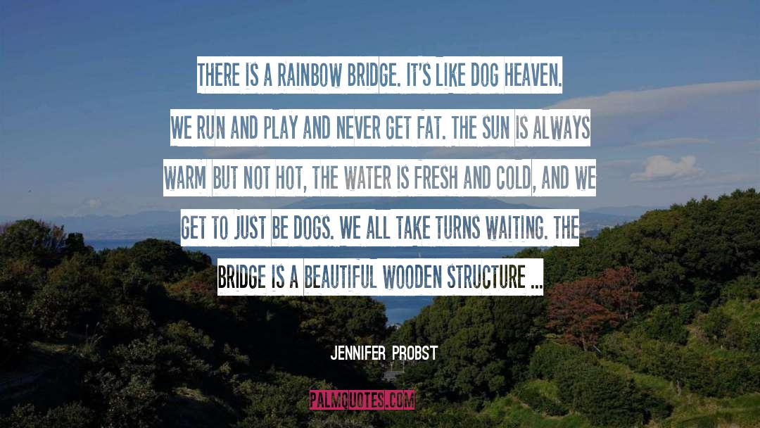 Jennifer Probst Quotes: There is a Rainbow Bridge.