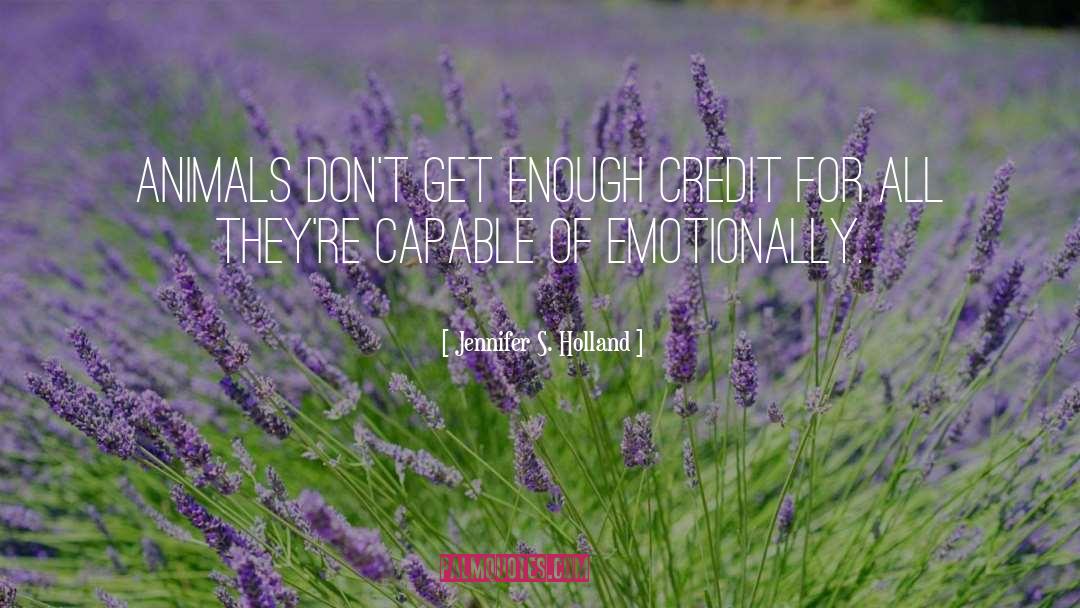Jennifer S. Holland Quotes: Animals don't get enough credit