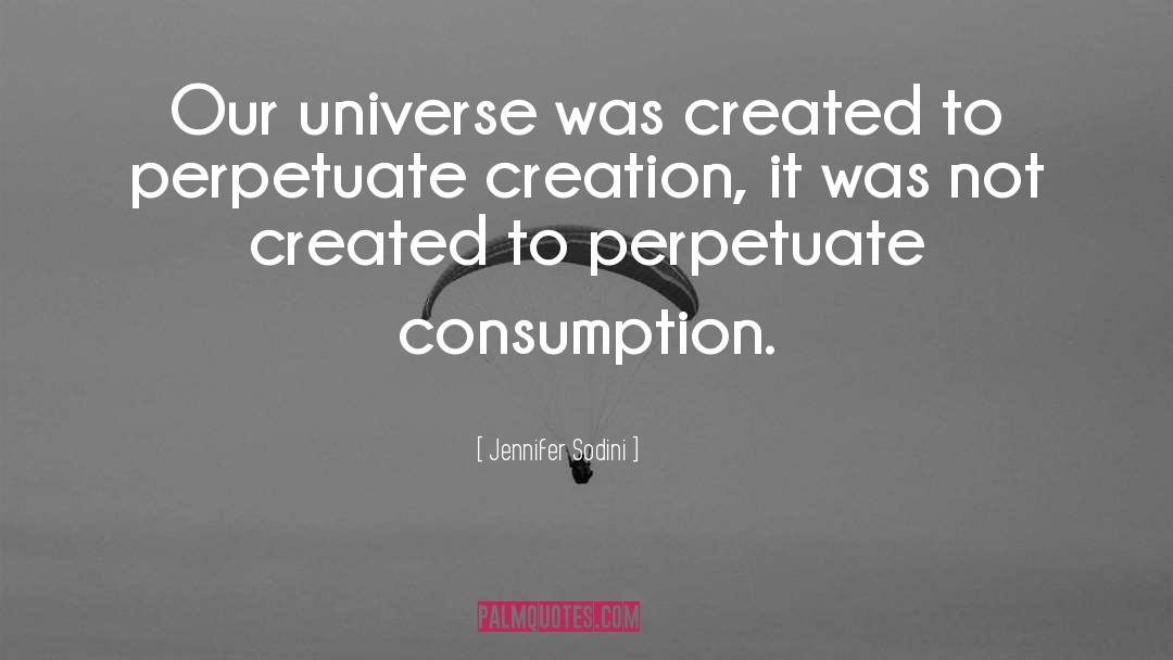 Jennifer Sodini Quotes: Our universe was created to