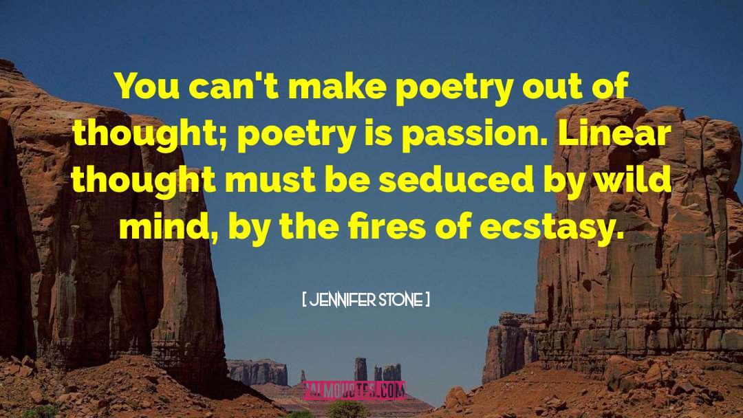 Jennifer Stone Quotes: You can't make poetry out