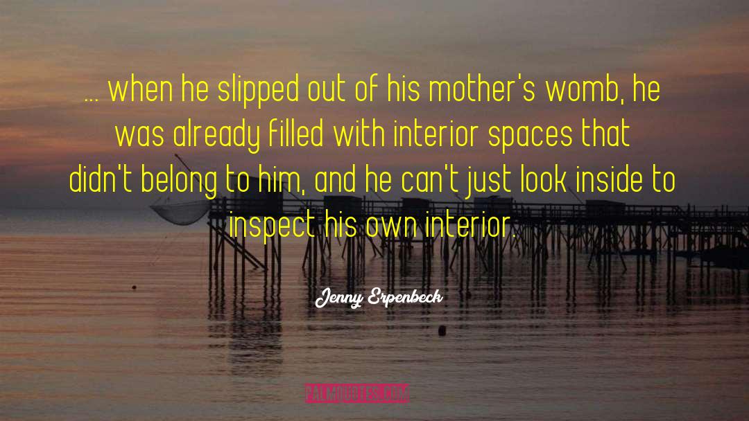 Jenny Erpenbeck Quotes: ... when he slipped out