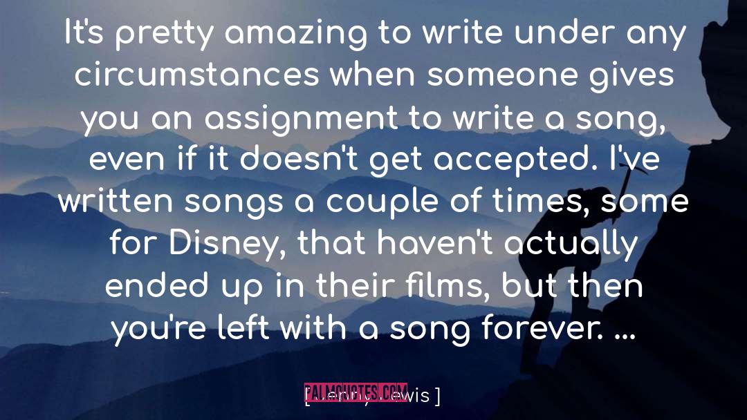 Jenny Lewis Quotes: It's pretty amazing to write