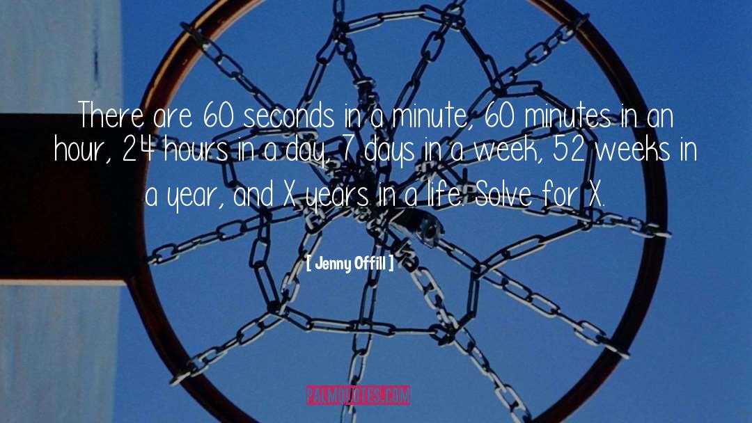 Jenny Offill Quotes: There are 60 seconds in