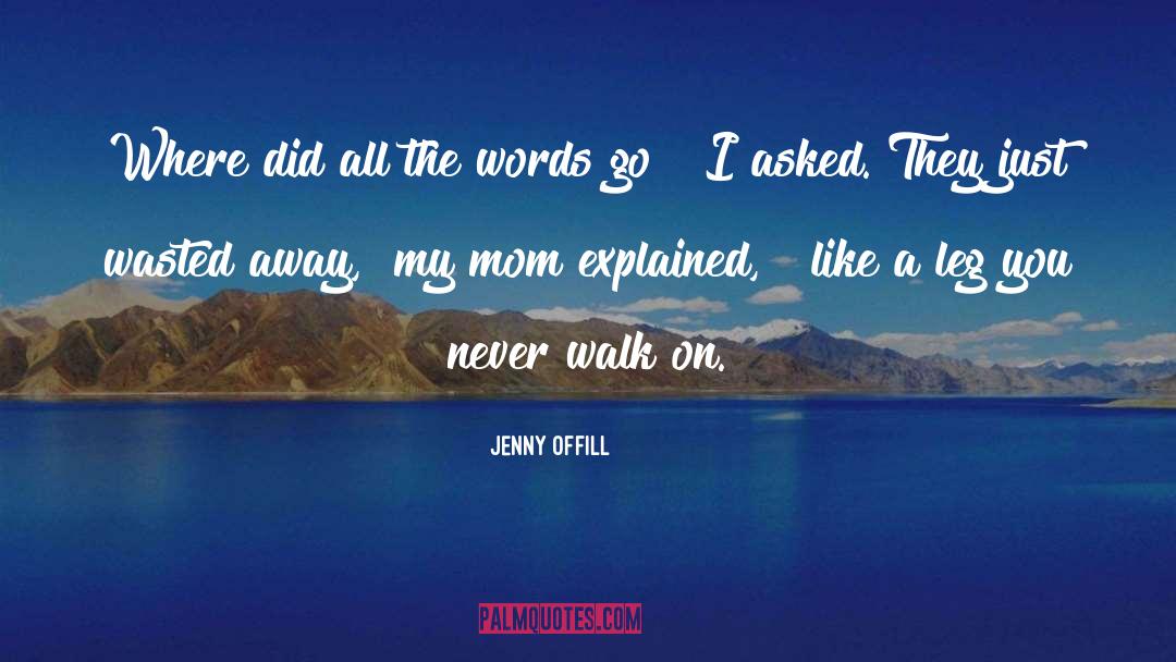 Jenny Offill Quotes: Where did all the words