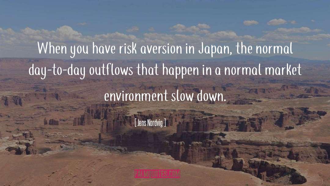 Jens Nordvig Quotes: When you have risk aversion