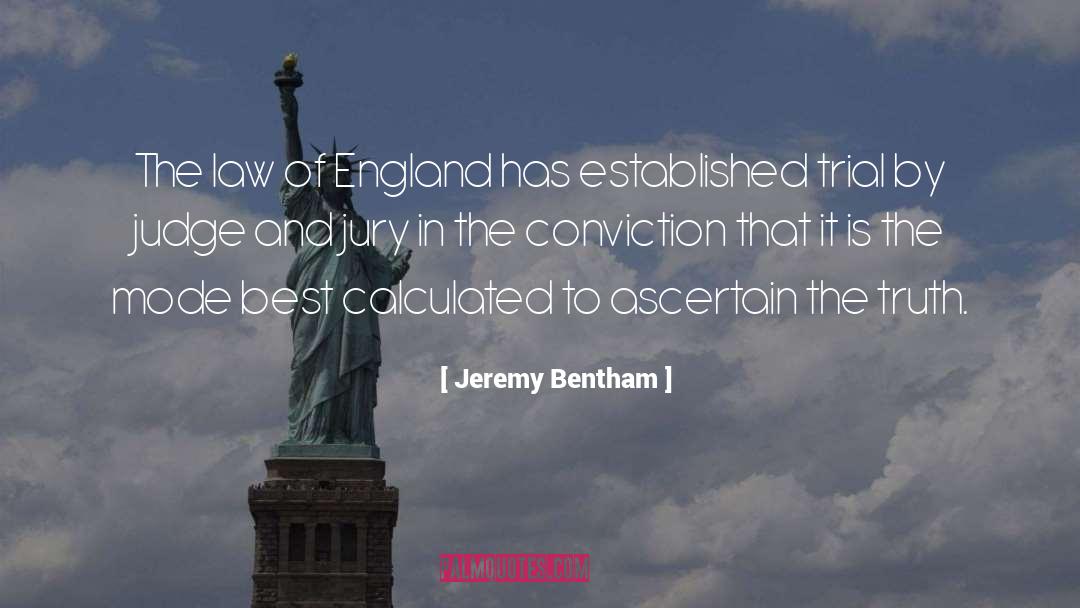 Jeremy Bentham Quotes: The law of England has