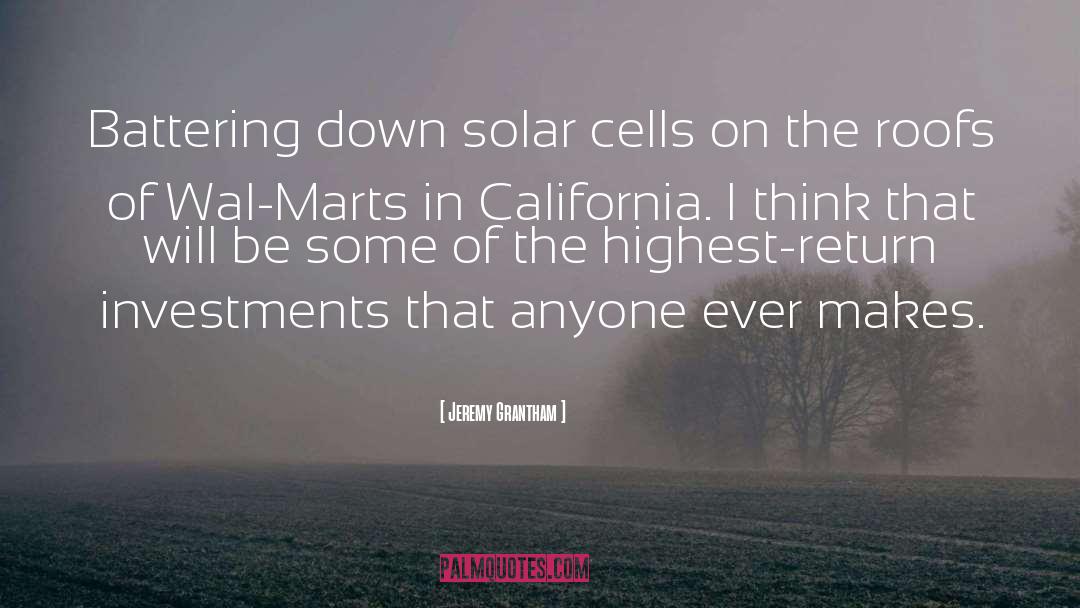 Jeremy Grantham Quotes: Battering down solar cells on