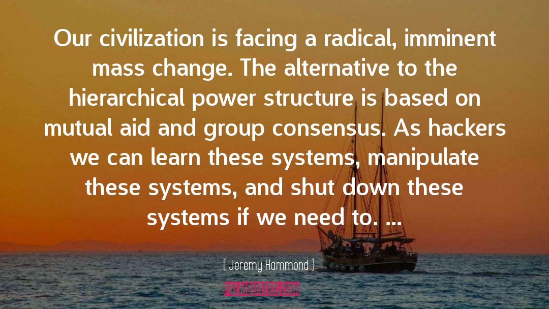 Jeremy Hammond Quotes: Our civilization is facing a