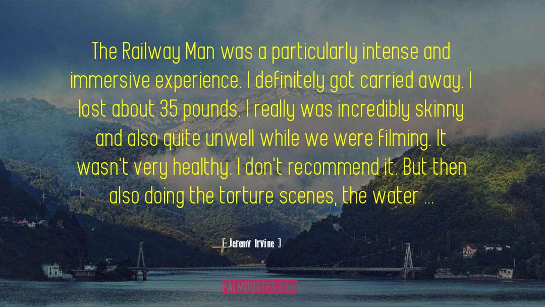 Jeremy Irvine Quotes: The Railway Man was a
