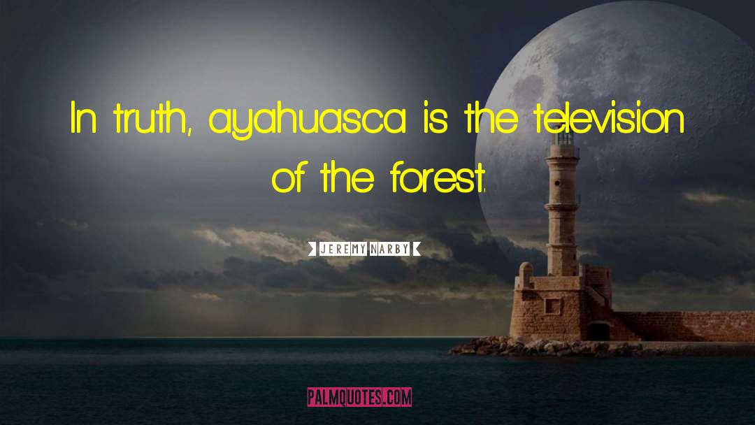 Jeremy Narby Quotes: In truth, ayahuasca is the