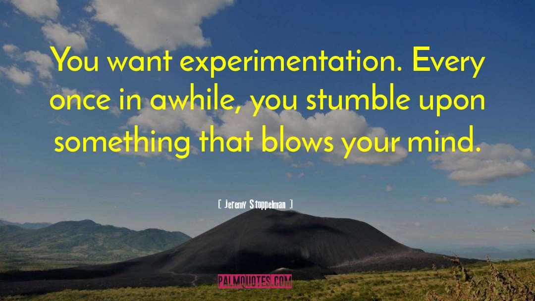 Jeremy Stoppelman Quotes: You want experimentation. Every once