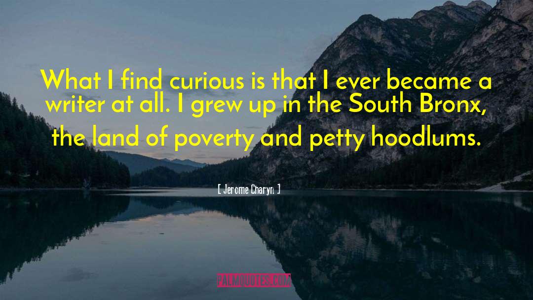 Jerome Charyn Quotes: What I find curious is