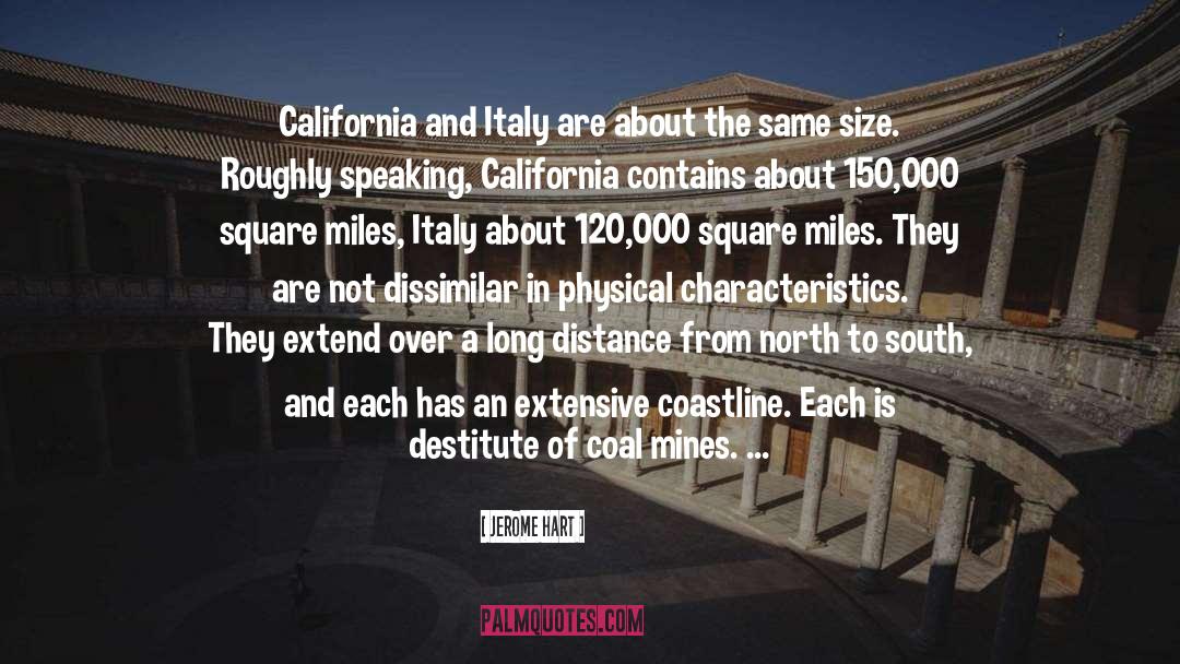 Jerome Hart Quotes: California and Italy are about