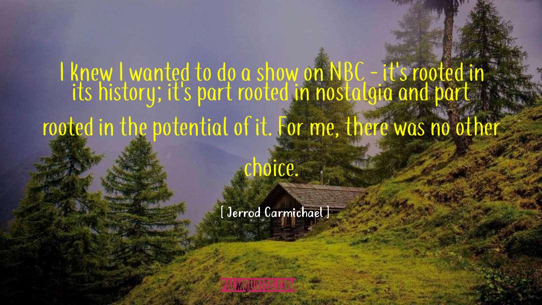 Jerrod Carmichael Quotes: I knew I wanted to