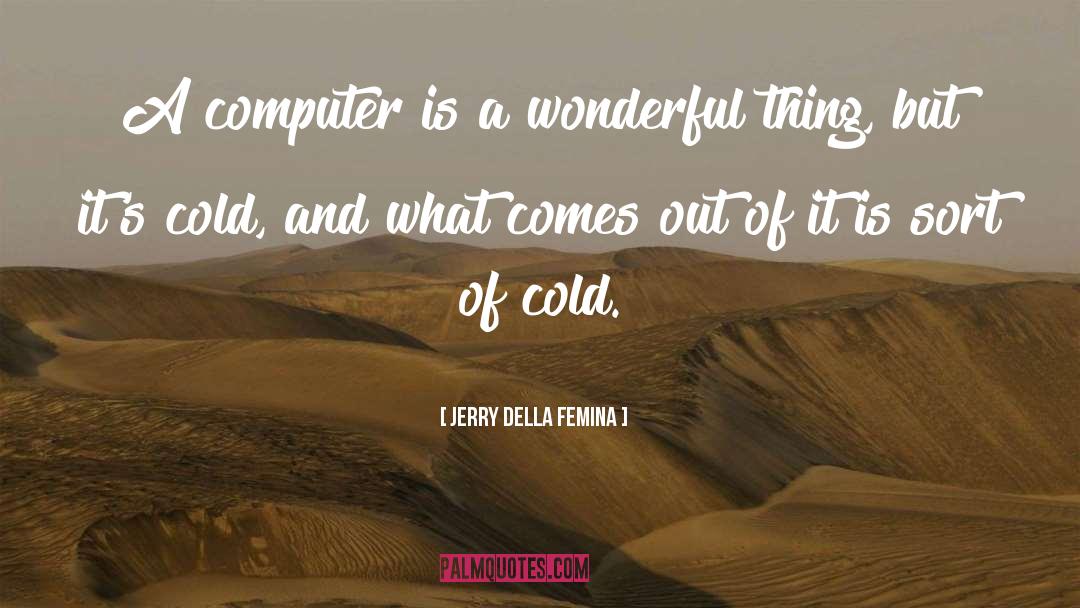 Jerry Della Femina Quotes: A computer is a wonderful