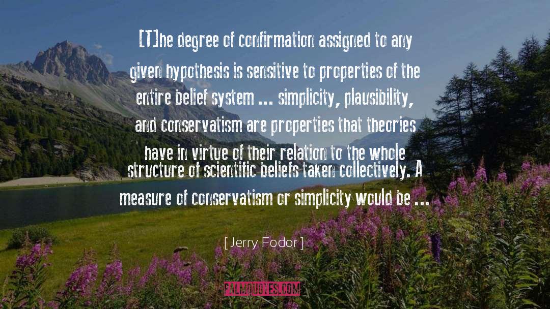 Jerry Fodor Quotes: [T]he degree of confirmation assigned