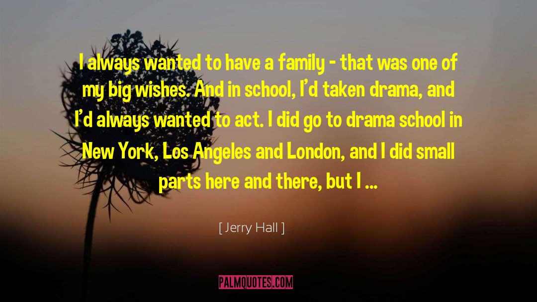 Jerry Hall Quotes: I always wanted to have