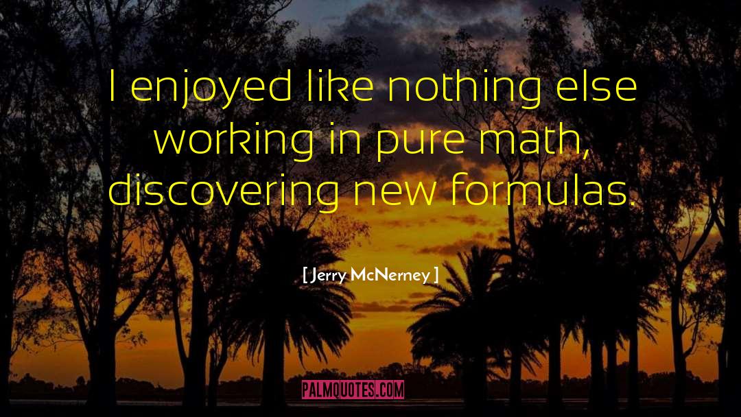 Jerry McNerney Quotes: I enjoyed like nothing else