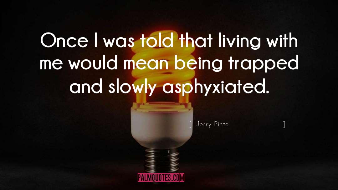 Jerry Pinto Quotes: Once I was told that