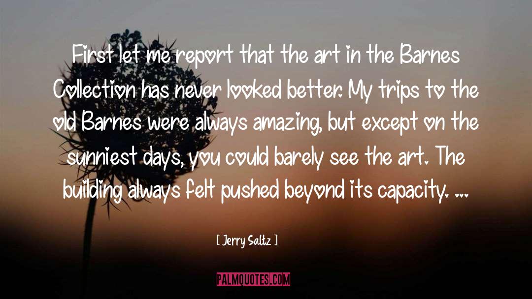 Jerry Saltz Quotes: First let me report that