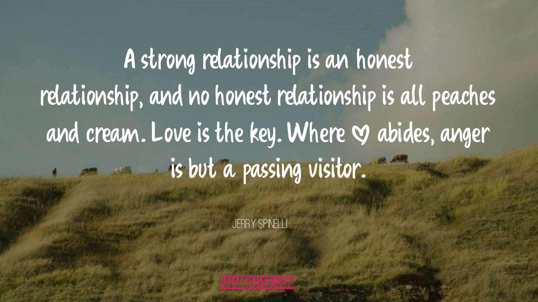 Jerry Spinelli Quotes: A strong relationship is an