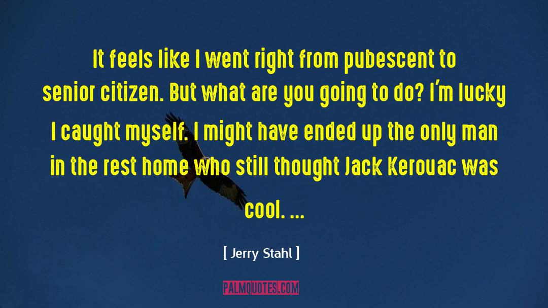 Jerry Stahl Quotes: It feels like I went