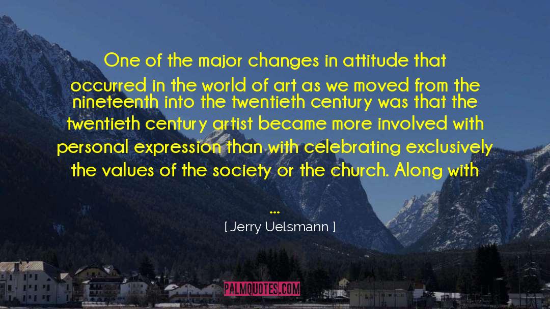 Jerry Uelsmann Quotes: One of the major changes