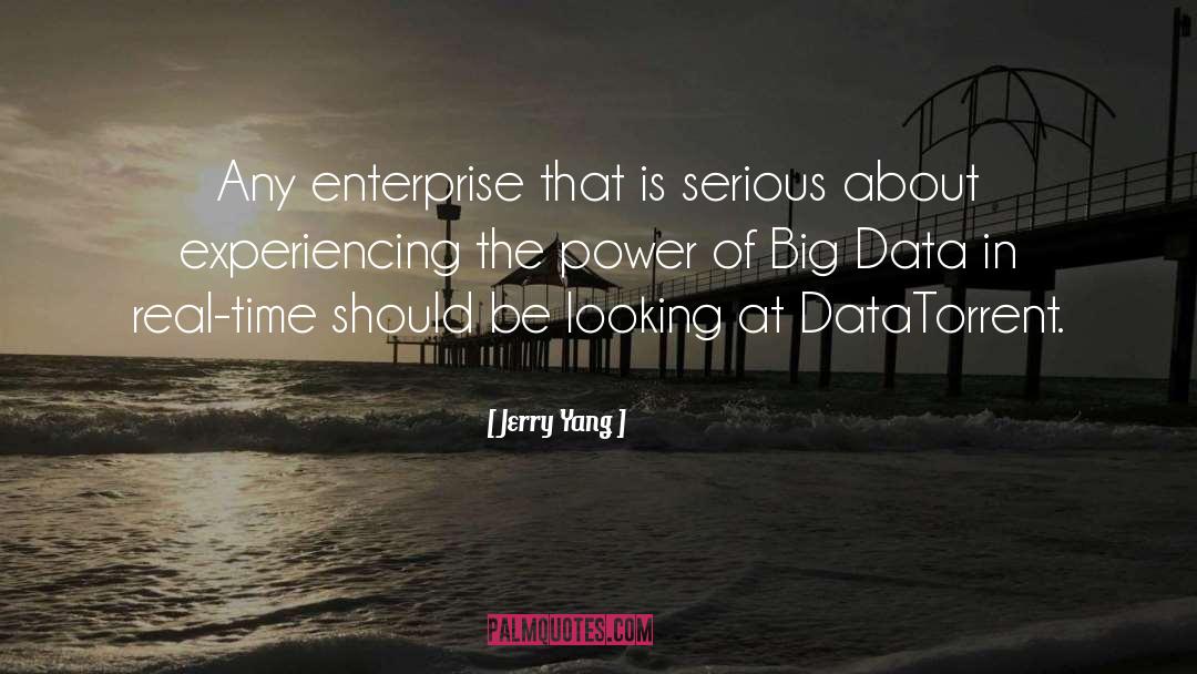 Jerry Yang Quotes: Any enterprise that is serious