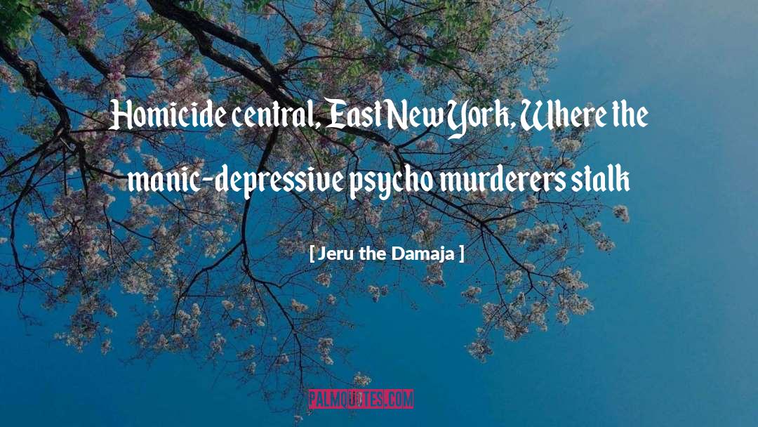 Jeru The Damaja Quotes: Homicide central, East New York,