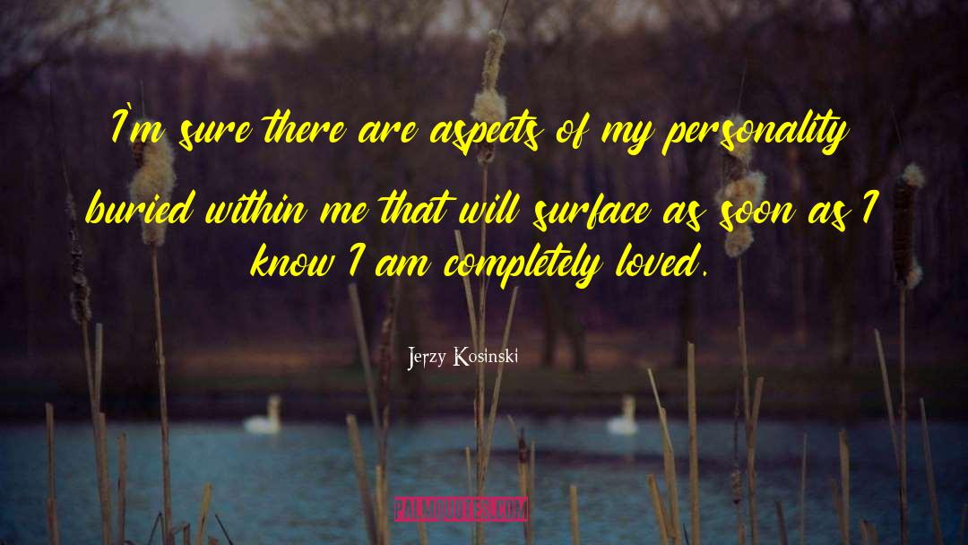 Jerzy Kosinski Quotes: I'm sure there are aspects