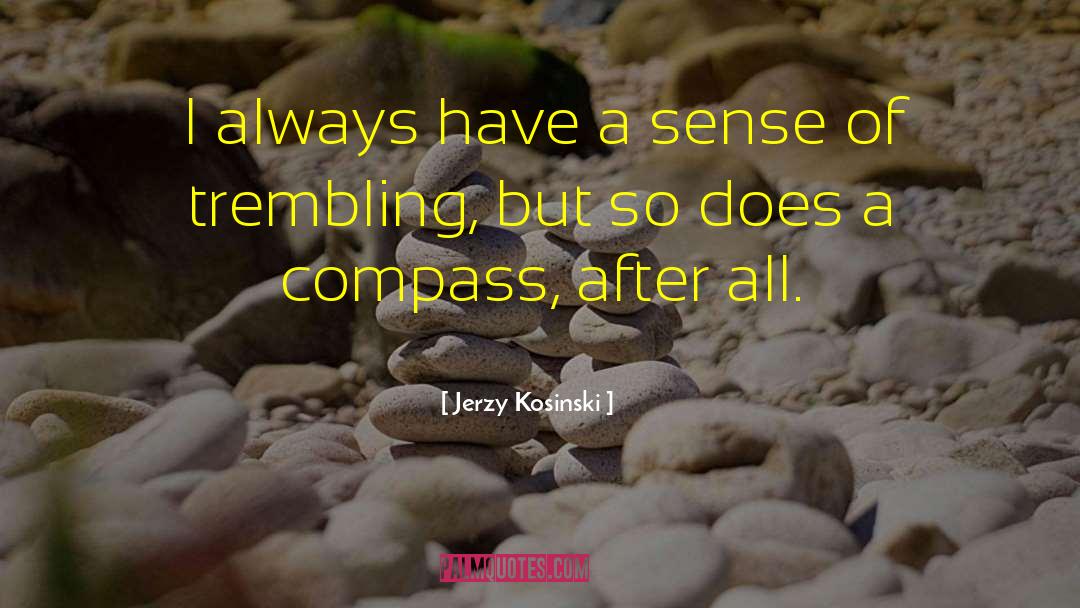 Jerzy Kosinski Quotes: I always have a sense