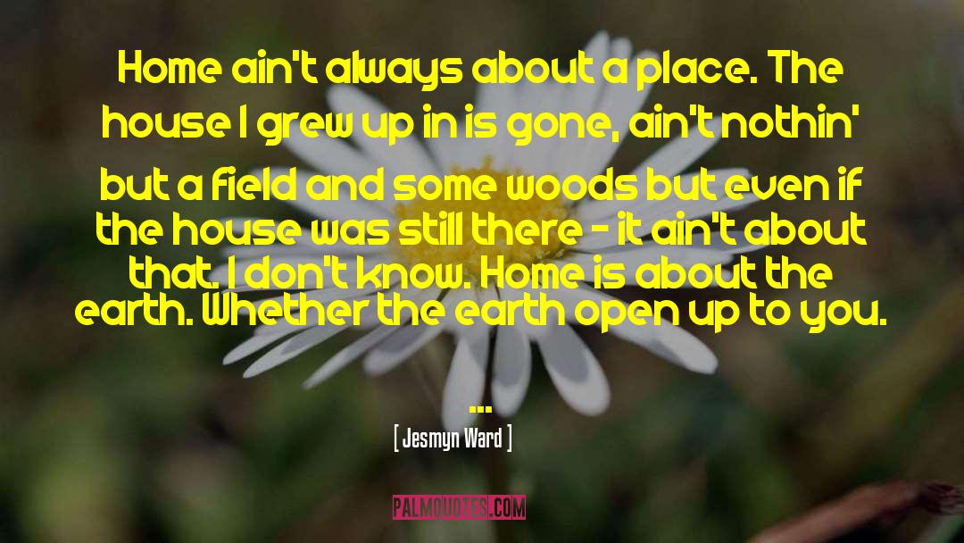 Jesmyn Ward Quotes: Home ain't always about a