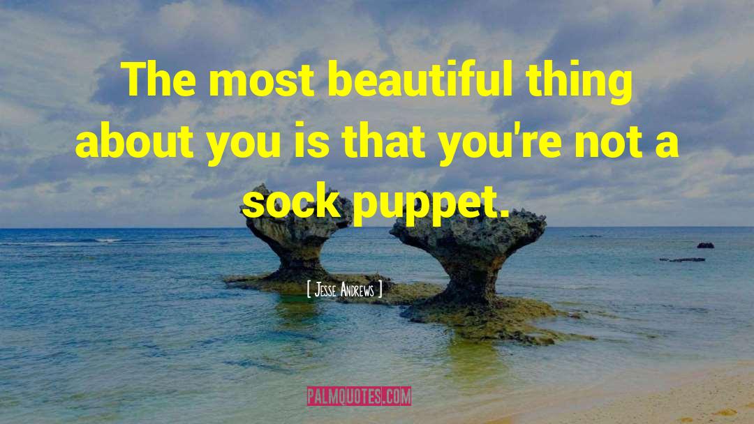 Jesse Andrews Quotes: The most beautiful thing about