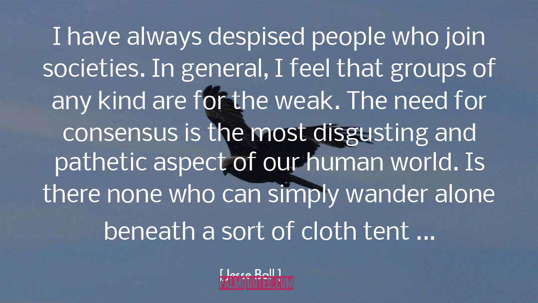 Jesse Ball Quotes: I have always despised people
