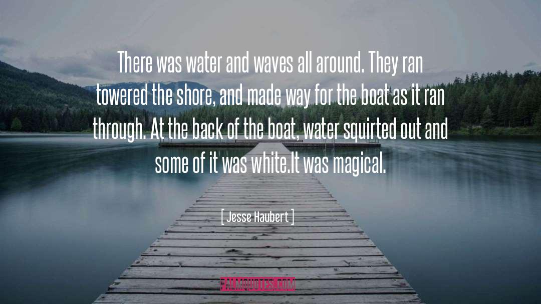 Jesse Haubert Quotes: There was water and waves