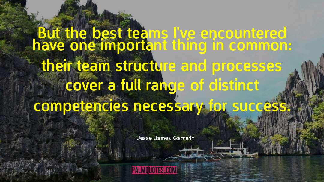 Jesse James Garrett Quotes: But the best teams I've