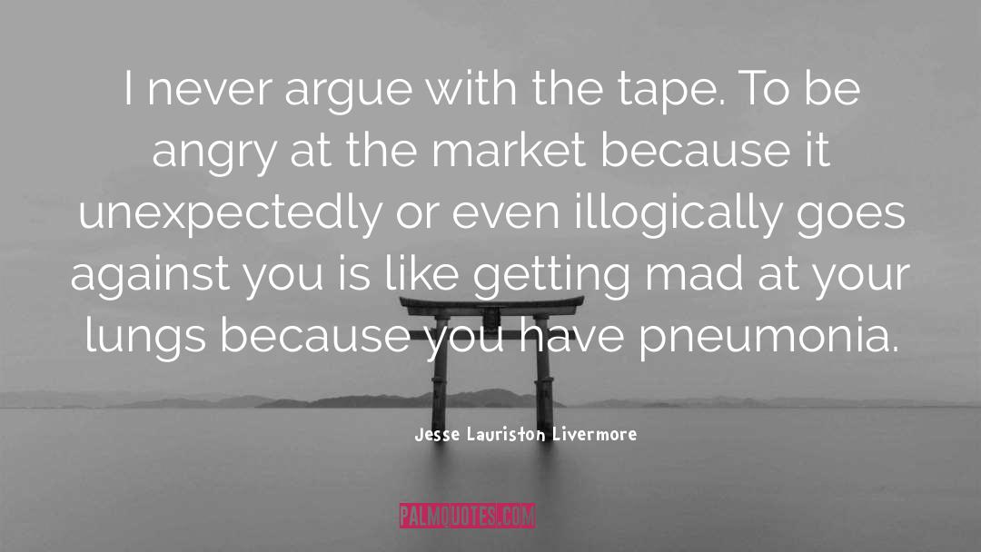 Jesse Lauriston Livermore Quotes: I never argue with the